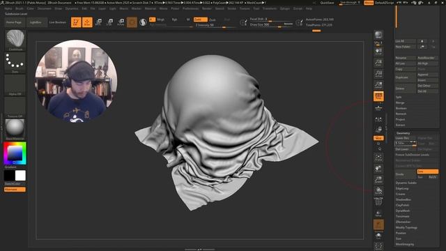 Custom Fold and Wrinkle Alphas to Detail Simulated Cloth - ZBrush Top Tips - Pablo Munoz Gomez