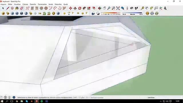 SpeedArt #3 - Modeling a Keyboard in SketchUp