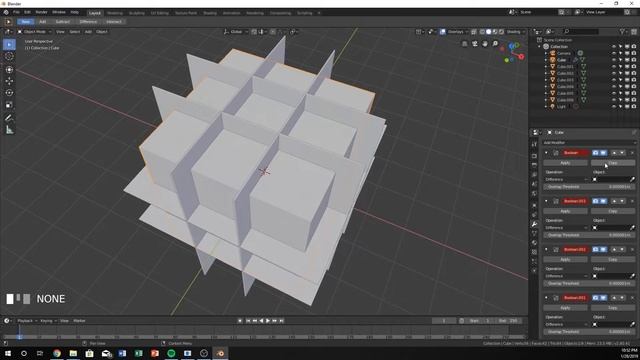 Blender 2.8 Boolean Modifier