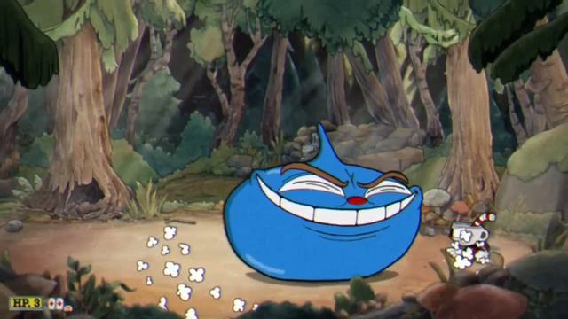 Cuphead- Тянук де ля Гранд в эпизоде "опасная трясина"