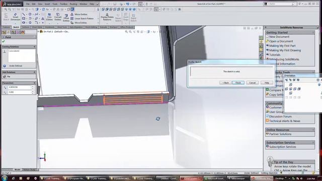 Solidworks 5 SM hem command