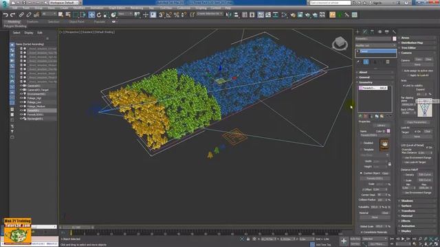 Corso 3ds max Iray + Forest Load e Distanza