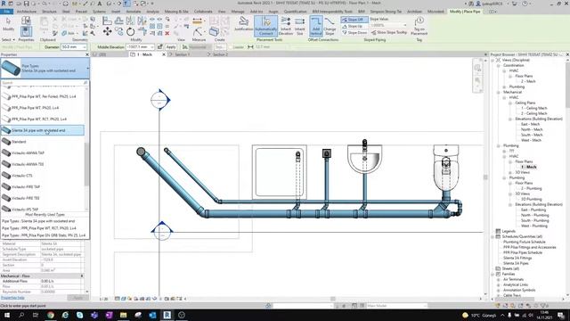 REVIT MEP 2022 SIHHİ TESİSAT (Temiz su - Pis su) -Beginner Plumbing in Revit Tutorial