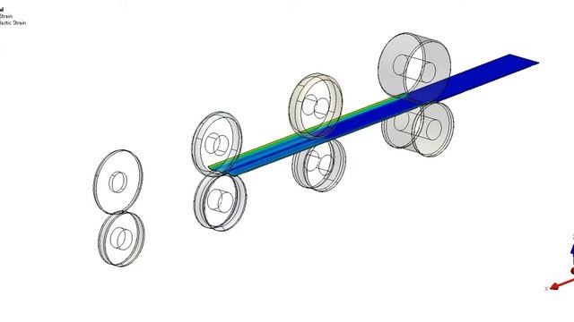 MULTIROLL FORMING PROCESS.SIMULATION IS DONE IN ANSYS.
