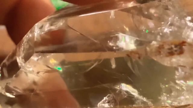 BANISH NEGATIVE THOUGHTS with Crackle Quartz, aka Rainbow Quartz, Fairy Quartz or Fire & Ice Quartz