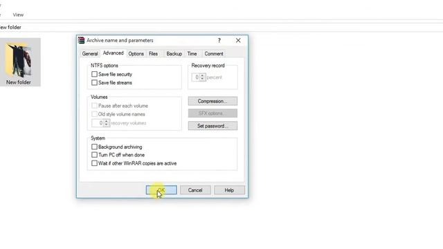How to hide a folder with a security password by using WINRAR.