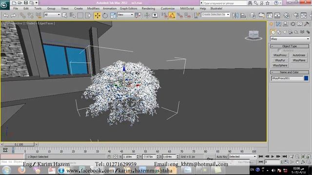 3dmax&vray exterior scene lecture 4 المحاضرة الرابعة لاظهار مشهد خارجي