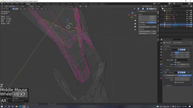 [TRY HARD] Blender Modeling Evangelion Unit 1 Final Part | Nhij Quang