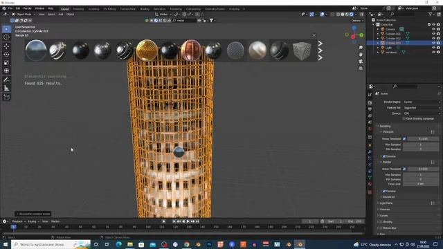 Blender Tutorial-  create a simple building cylinder  shape