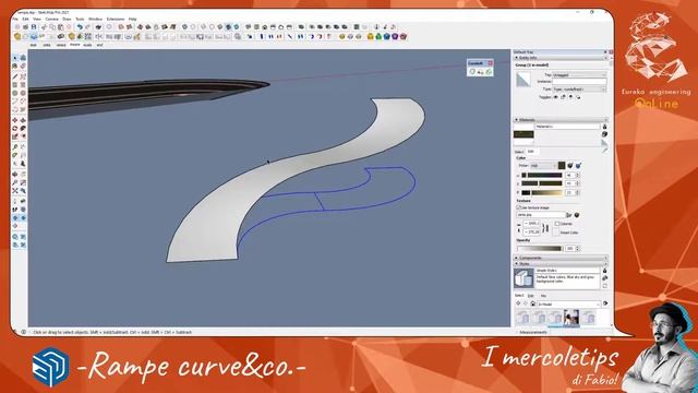 Video tutorial su Sketchup - argomento Rampe curve & company