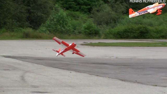 New Parkzone Extra 300  Doing some Harriers and slow tail first landings