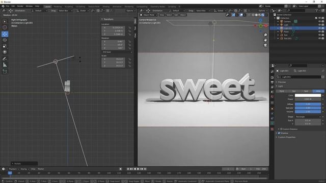 Blender 3D Tutorial Beginner - How to Create a glossy 3d text