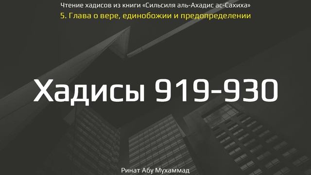 91. Сборник хадисов пророка Мухаммада ﷺ «Cильсиля аль-Ахадис ас-Сахиха» || Ринат Абу Мухаммад