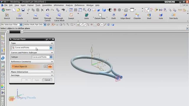 NX Tutorial - Surfacing - Creating Racket - HD Video