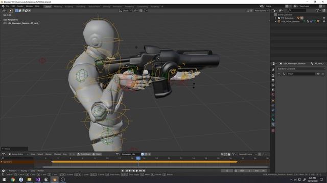 Blender to Unreal Engine 4 Mannequin Gun Tutorial