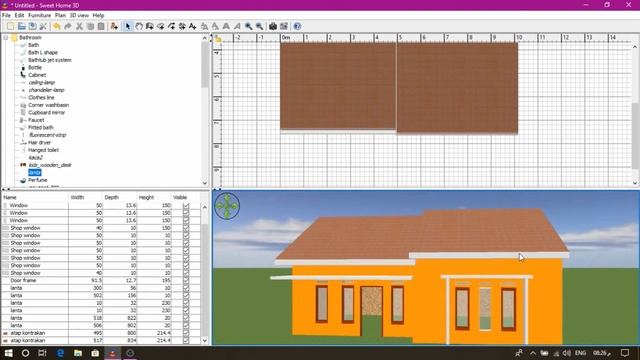 membuat desain rumah dengan sweet home 3d