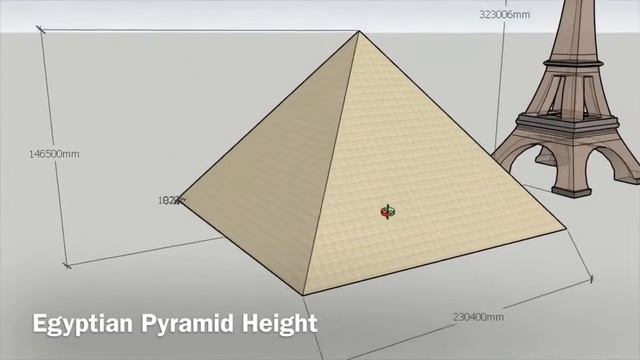 SketchUp :: What is the size of the pyramid