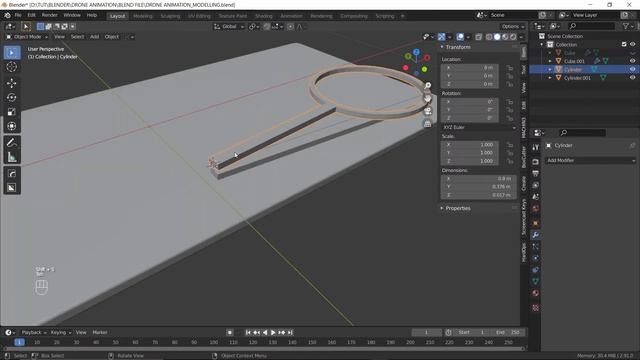 Mini Drone Animation In Blender (Part 1) | Blender Animation Tutorial