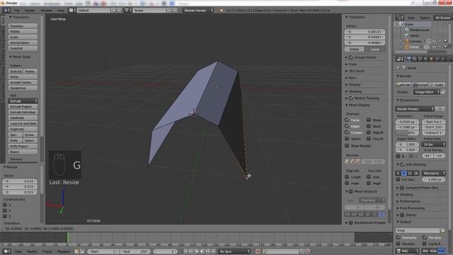 Quicktip 01 - Car Fender in Blender Tutorial - 2.72 / 2.72a