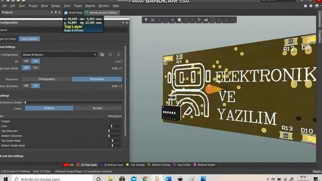 ALTIUM DESIGNER PCB RENKLERI