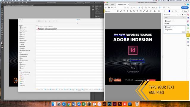 New InDesign favorite feature - import pdf comment into your InDesign