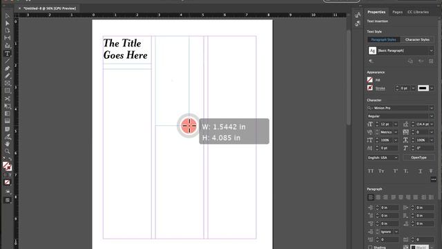 Course Research Journal in InDesign - Creating an InDesign Template