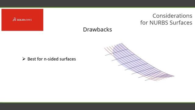 11- Considerations for NURBS Surfaces  - SOLIDWORKS Surfacing for Industrial Design