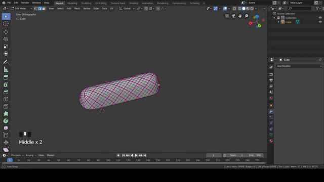 Blender 2.8 tutorial: Inset faces for architectural structures