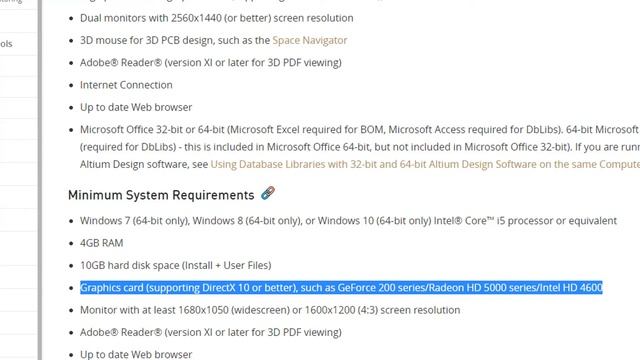 What are the system requirements for Altium Designer?