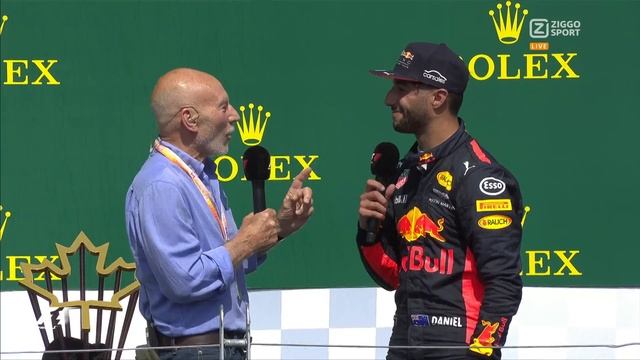 F1 Grand Prix of Canada 2017 - Podium Interviews with Sir Patrick Stewart