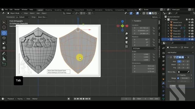 Hylian Shield Blender/SubstancePainter