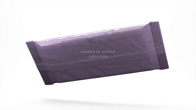 3d Packaging Mockup - Chocolate Bar Wrapper 360 Rotation Showcase Animation - Part 3