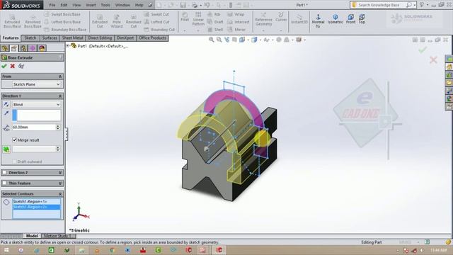 Solidworks Tutorial # 68 SolidWorks Basic Part Modeling Design BY SOLIDWORKS_EASY_DESIGN.