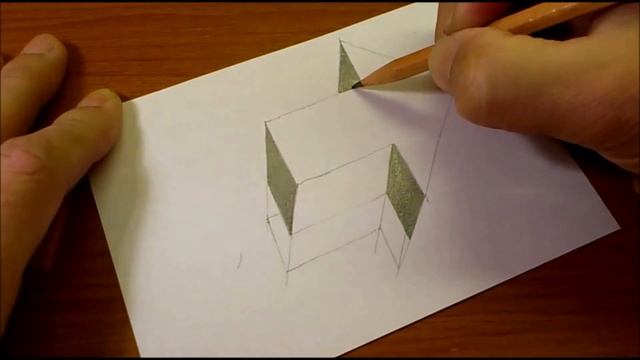 Very Easy!! How To Drawing 3D Floating Arrow - Anamorphic Illusion - 3D Trick Art on paper
