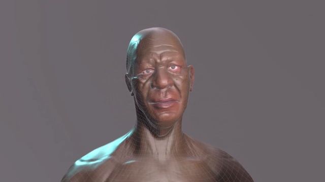 Morgan Freeman (bald) 3D Portrait - ZBrush/Substance Painter/MarmosetToolbag