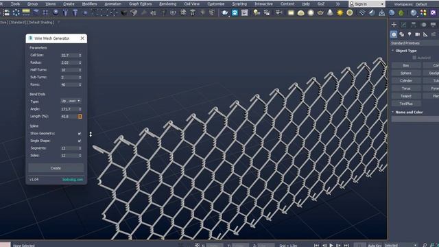 3DS MAX 스크립트 / Wire Generator / 철조망 벽 쉽게 만들기 / 무료 다운