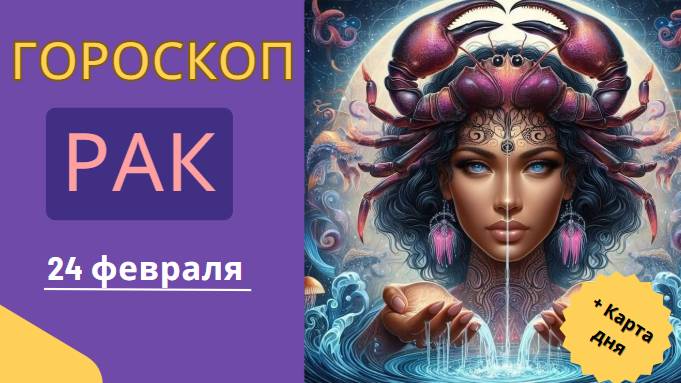 ♋ 24 февраля – Гороскоп на сегодня для Рака 🌊