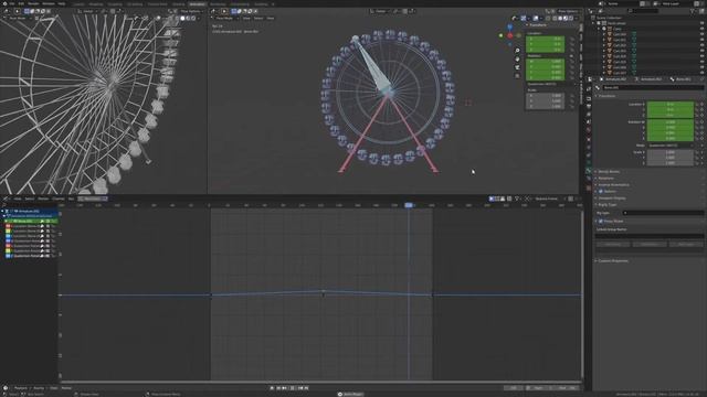 Ferris Wheel Animation in Blender 2.81