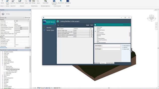 Revit AddIn - Family Names - Usage