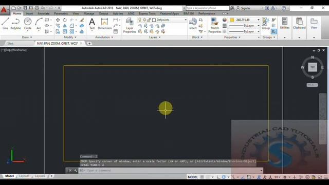 NAVIGATION || PAN || ZOOM EXTENTS || ORBIT || WCS || BASIC TUTORIALS FOR BEGINNERS || AUTO-CAD 2016