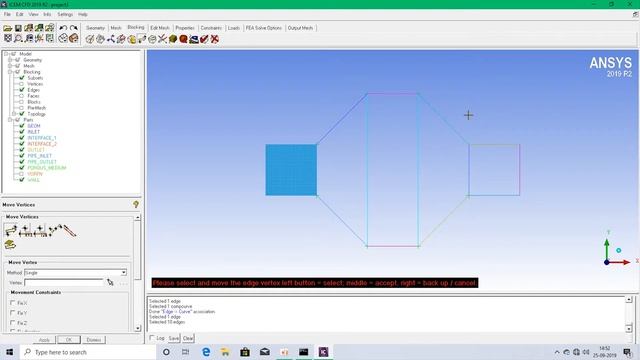 ICEM CFD 2D Multizone Mesh | L.Prawin