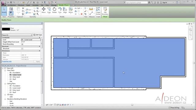 04 Podlahy - Revit LT návod