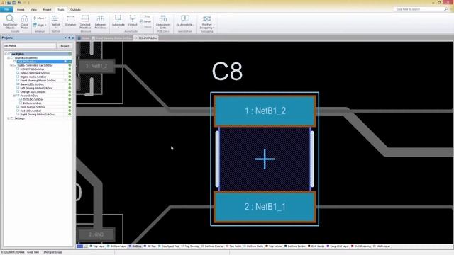 SOLIDWORKS PCB Cross probe