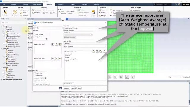 Natural Convection in a Square Cavity — Simulation Example