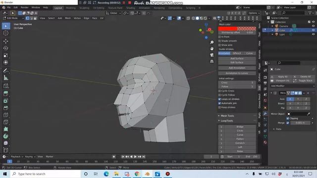 شرح في برنامج Blender + Normals + Flip