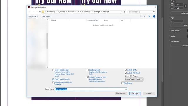 How to Package in Indesign - Vispronet