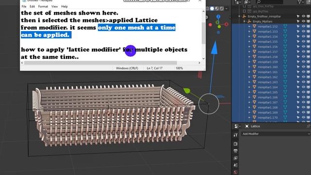 lattice apply multiple blender 2.8