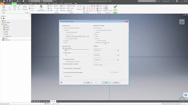 05   Importing DWG Data into a Sketch