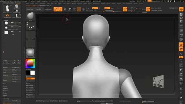 Adding articulation to your 6 inch action figure in Zbrush part 1