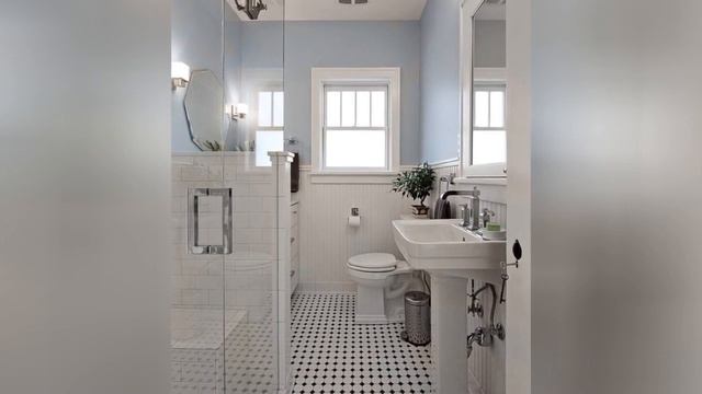 75 All Cabinet Finishes Multicolored Floor Bathroom Design Ideas You'll Love 🌈